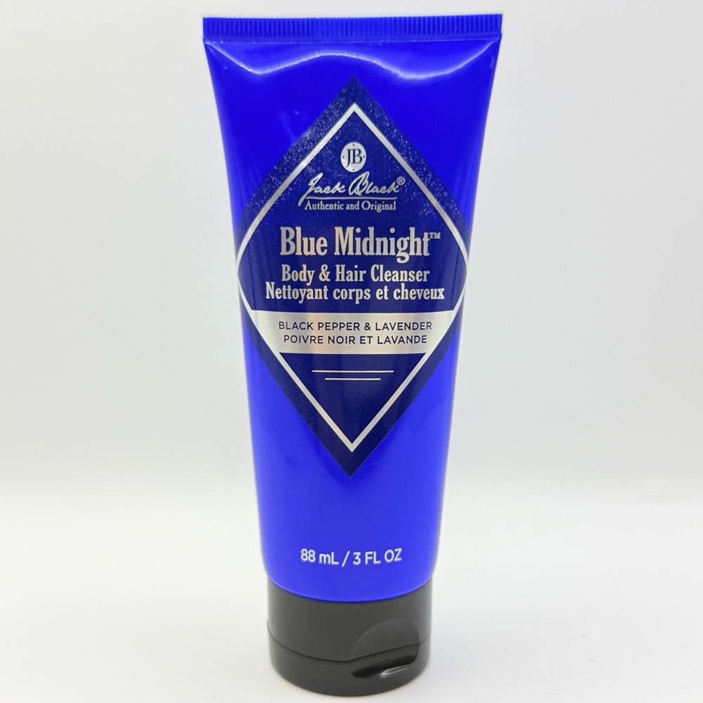 Jack Black Blue Midnight Body and Hair Cleanser Black Pepper Lavender 3 Fl oz